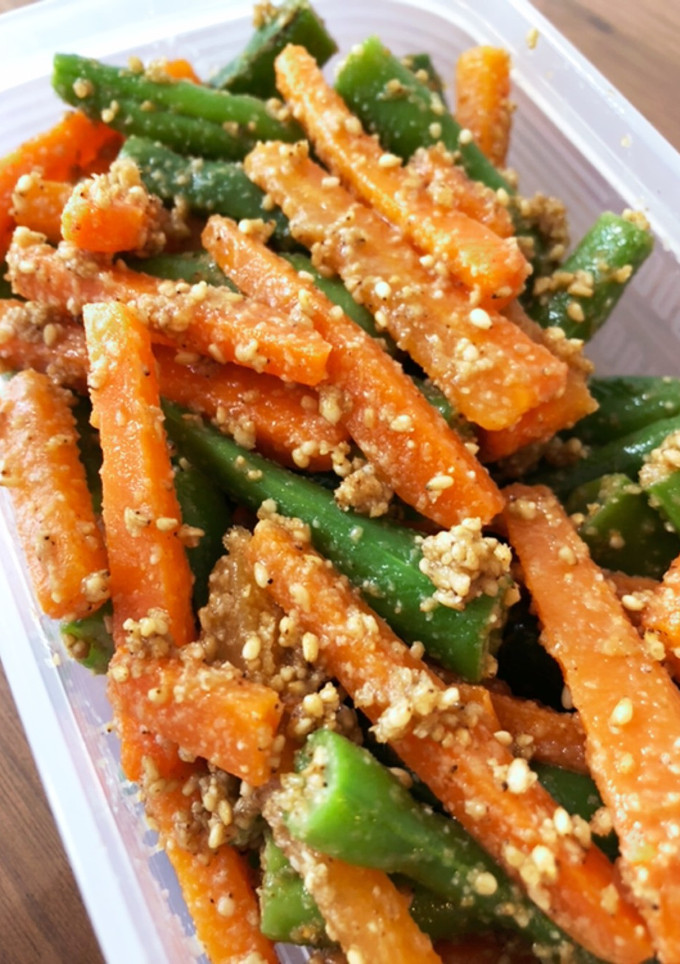 にんじんといんげんの胡麻和え＊常備菜-レシピのメイン写真