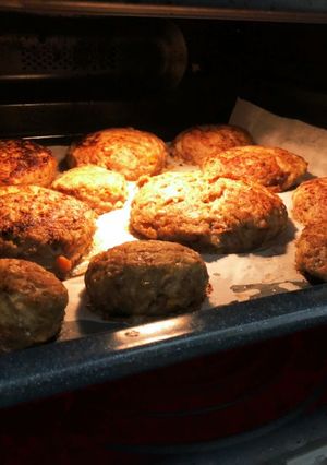 豆腐入りハンバーグ　ふっくらオーブン焼き-レシピのメイン写真