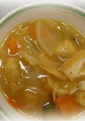 わかめのみそ汁＠倉敷市学校給食-レシピのメイン写真