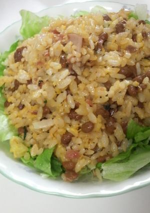 さっぱり☆梅紫蘇納豆パラパラチャーハン☆-レシピのメイン写真