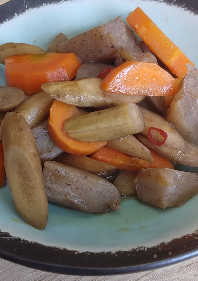 ごぼうとこんにゃくの煮物-レシピのメイン写真