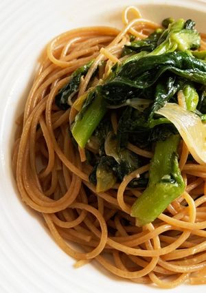 【冷凍野菜を使った全粒粉ペペロンチーノ】-レシピのメイン写真