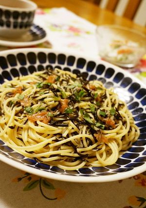 さっぱり☆ひじきと梅干しのパスタ-レシピのメイン写真