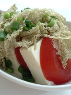 豆腐とトマトのとろろ昆布のせサラダ-レシピのメイン写真