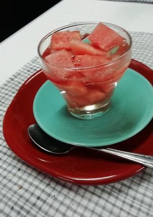 野菜果物で簡単ゼリー(西瓜)-レシピのメイン写真