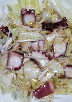 熱々ゴマ醤油がけタコサラダ-レシピのメイン写真