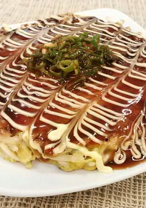 キャベツいらず!もやしでピリ辛お好み焼き-レシピのメイン写真