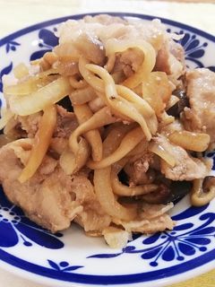 超簡単!豚肉ときのこのバター炒め-レシピのメイン写真