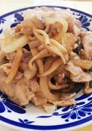 超簡単！豚肉ときのこのバター炒め-レシピのメイン写真