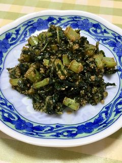 大根葉のにんにくごまマヨ醤油-レシピのメイン写真