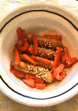 ★ウインナーとパプリカのコチュマヨ炒め★-レシピのメイン写真