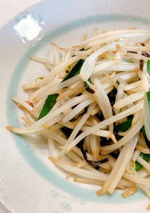 中華風もやしの塩昆布炒め-レシピのメイン写真