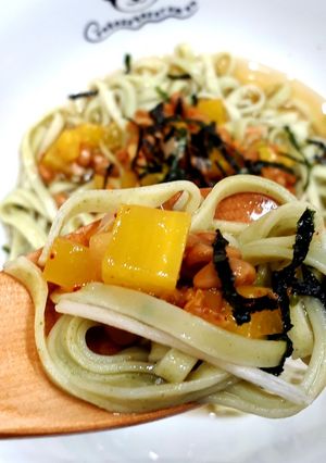 納豆キムチたくあん猿麺(乾麺)-レシピのメイン写真