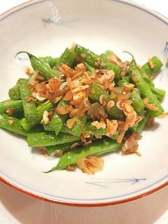 インゲンと干し海老のニンニク搾菜炒め-レシピのメイン写真