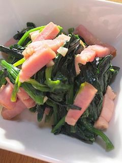 ほうれん草のバターソテー-レシピのメイン写真