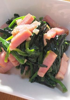 ほうれん草のバターソテー-レシピのメイン写真
