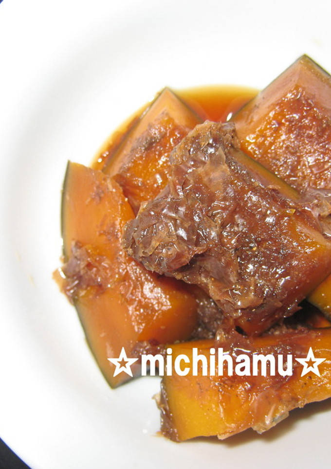 ☆かつお節でおいしい♪かぼちゃの煮物☆-レシピのメイン写真