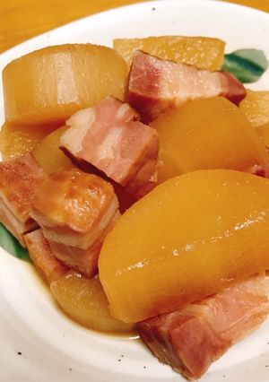 ベーコンと大根の煮物-レシピのメイン写真