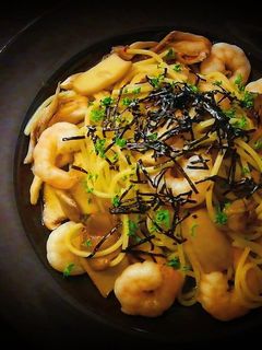 エビときのこの和風パスタ-レシピのメイン写真