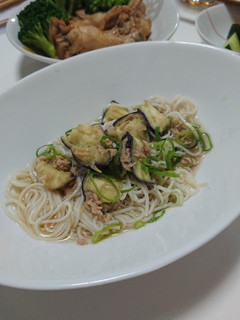 ☆なすとツナのぶっかけ素麺☆-レシピのメイン写真
