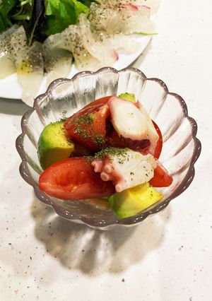 ゆずポンで簡単！タコのマリネ風サラダ-レシピのメイン写真