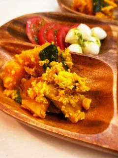 鶏そぼろリメイク かぼちゃのそぼろ煮-レシピのメイン写真