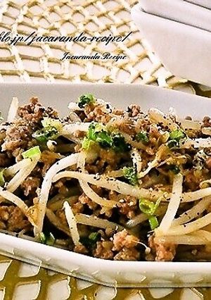もやしとひき肉のオイスター味噌炒め-レシピのメイン写真