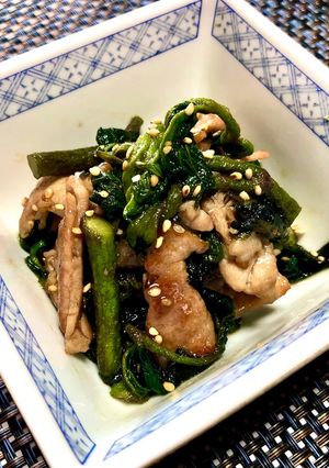 豚肉とウドの金平-レシピのメイン写真