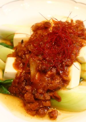 ホヤ缶で簡単"ホヤマーボー豆腐"-レシピのメイン写真