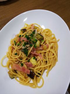 なすとベーコンきのこの和風パスタ-レシピのメイン写真