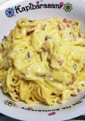 牛乳で簡単！カルボナーラ-レシピのメイン写真