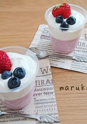 簡単スイーツ フルーチェdeベリームース-レシピのメイン写真