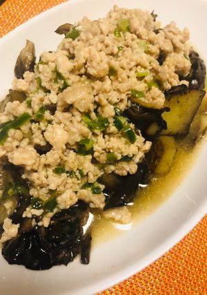 ナスじゃがいもきのこのそぼろがけ-レシピのメイン写真