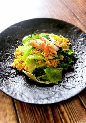 節約レシピ☆レタスとカニカマの炒飯-レシピのメイン写真