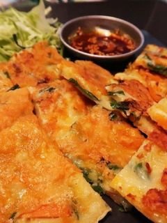 もちもち~な、簡単ニラチヂミᕷ˖°-レシピのメイン写真