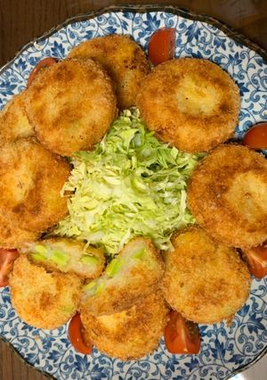旬×3 ♡ そら豆と新じゃがのコロッケ♪-レシピのメイン写真
