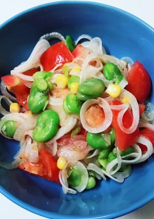 新玉ねぎとそら豆のナムル-レシピのメイン写真