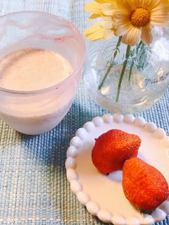いちご小豆ミルク✨-レシピのメイン写真