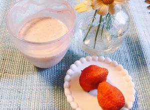 いちご小豆ミルク✨-レシピのメイン写真