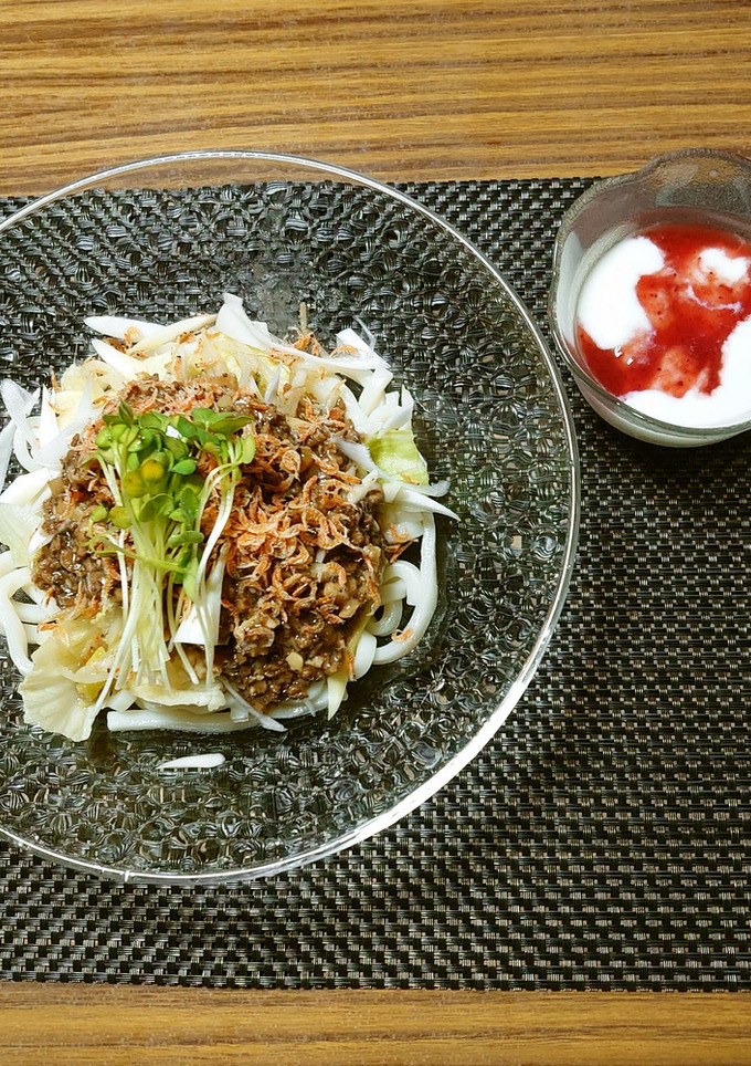 ヨウサマの減塩冷やしジャージャーうどん-レシピのメイン写真
