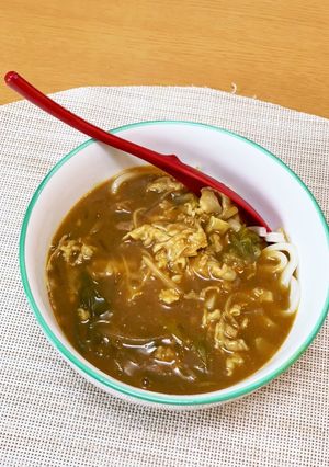 ☆お鍋の残り出汁でカレーうどん☆-レシピのメイン写真