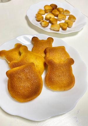 簡単フィナンシェ☆バター少量☆ダイソー型-レシピのメイン写真