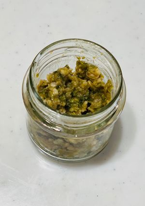ふきのとう味噌の発芽玄米酒粕和え-レシピのメイン写真