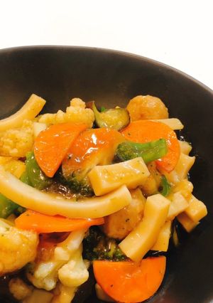 お野菜たっぷり！鶏団子の中華甘酢炒め-レシピのメイン写真
