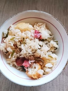 梅干しと塩昆布のキノコの炊き込みご飯-レシピのメイン写真