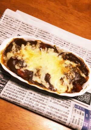 思いつきで作れるカレーたまごチーズドリア-レシピのメイン写真