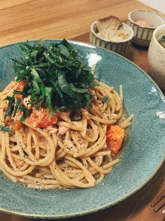 大葉トマトツナの冷製パスタ-レシピのメイン写真