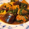 中華風・厚揚げと干ししいたけの炒め煮