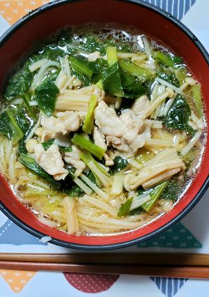 我が家の定番☆肉にゅうめん(うどん)-レシピのメイン写真