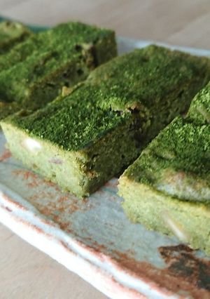 卵1個♪宇治抹茶のほろ苦いチーズケーキ-レシピのメイン写真